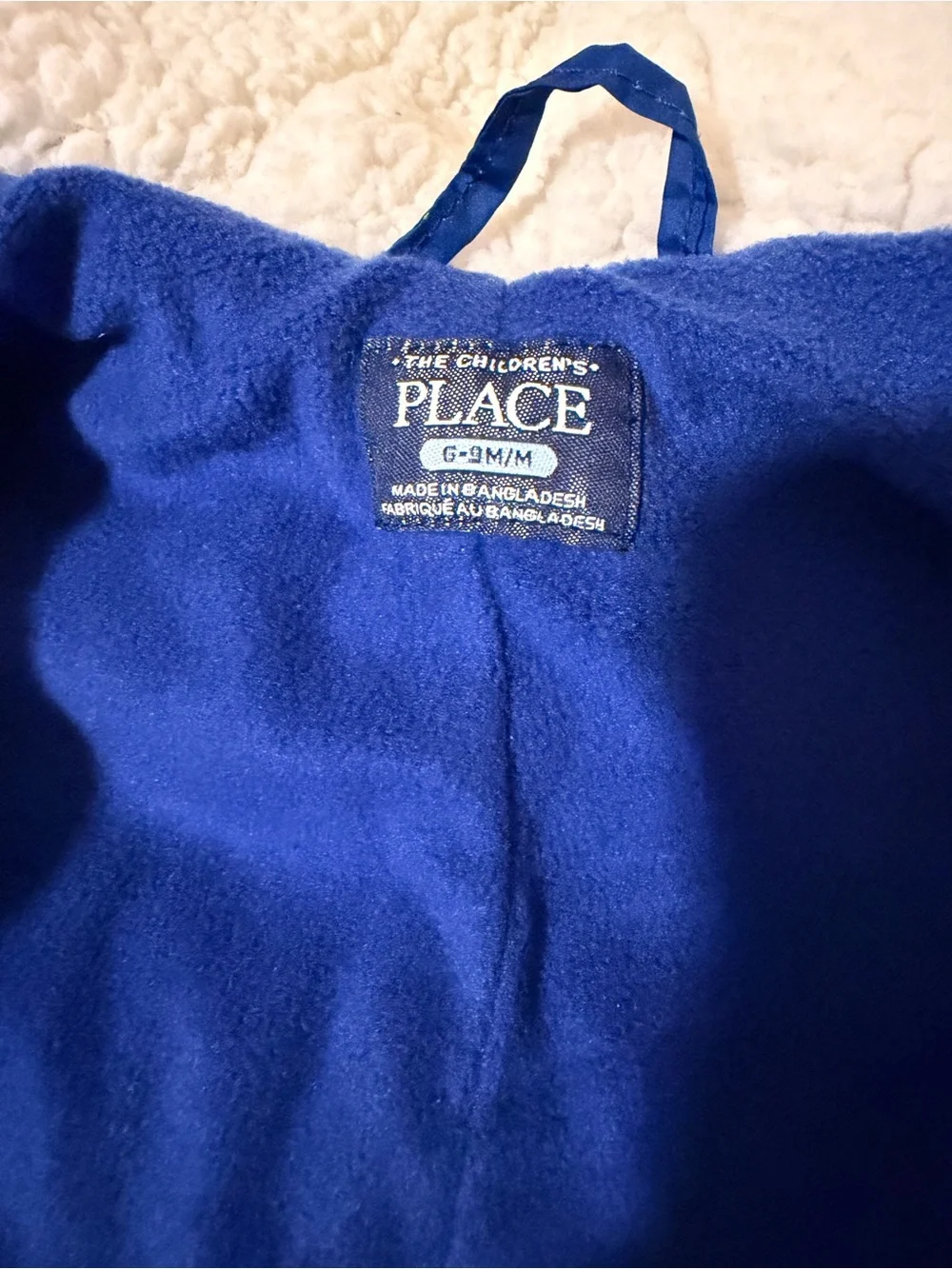 Place Blue Woodland Animals Hooded Baby One-Piece Snowsuit 6-9 M